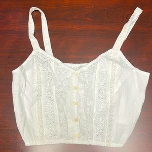 A beautiful white lace top